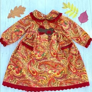April Cornell Paisley Embroidered Bird Dress